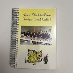 Cookbook Larsen Winchester Lioness Family and Friends Cookbook Spiral Bound